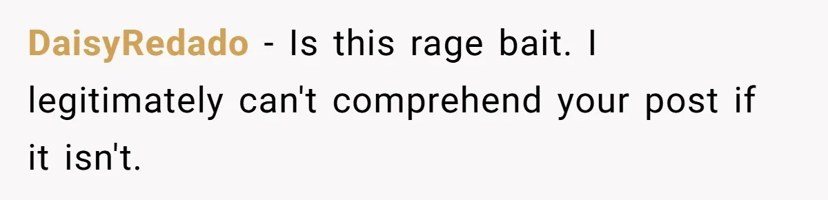 She Couldn’t Afford Her Friend’s Birthday Wishlist, So She Gave What She Had, and It Still Wasn’t Enough DaisyRedado − Is this rage bait. I legitimately can't comprehend your post if it isn't.