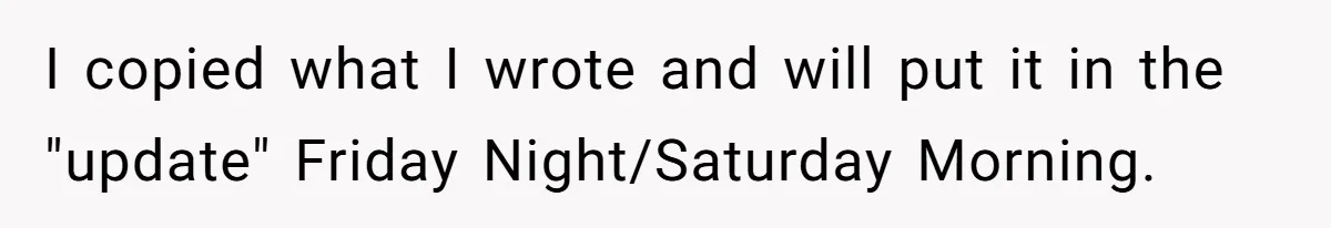 I copied what I wrote and will put it in the "update" Friday Night/Saturday Morning.