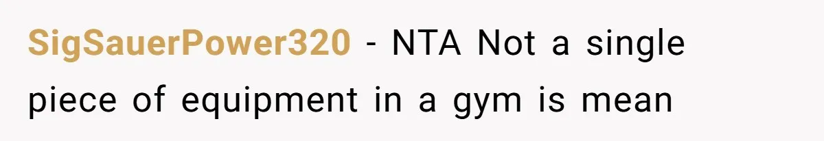 SigSauerPower320 − NTA Not a single piece of equipment in a gym is mean