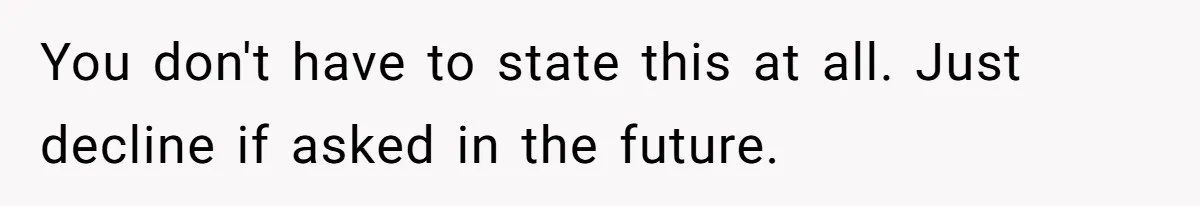 You don't have to state this at all. Just decline if asked in the future.