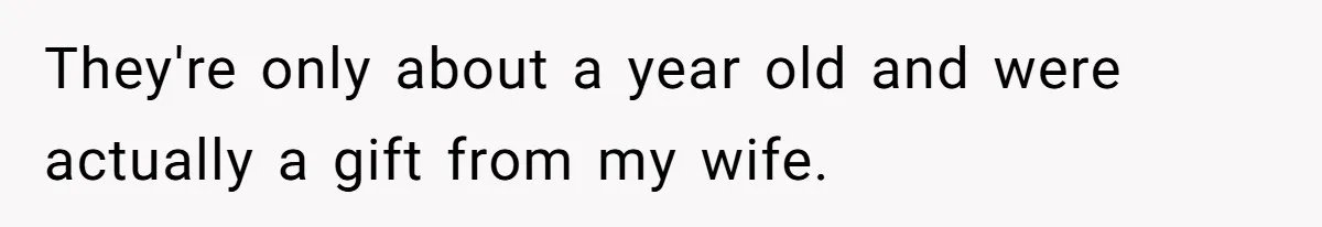 They're only about a year old and were actually a gift from my wife.