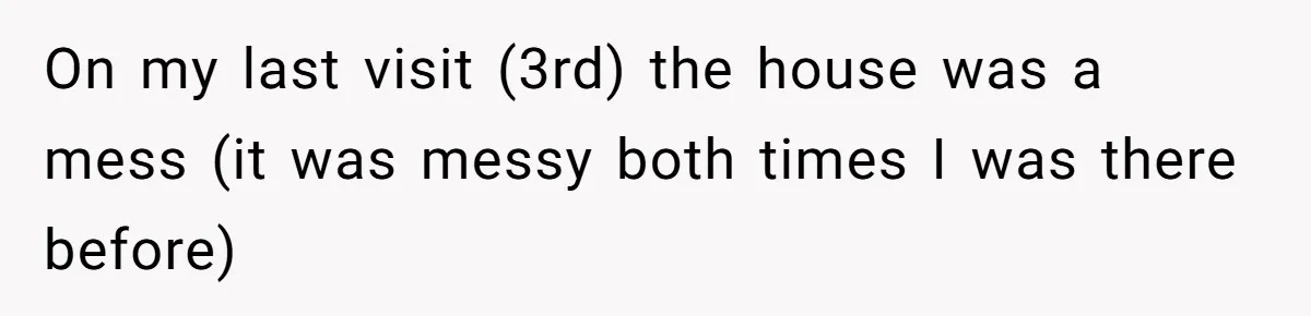 Woman Branded Selfish For Watching Five Children While Her Overwhelmed Cousin Cleaned The House On my last visit (3rd) the house was a mess (it was messy both times I was there before)