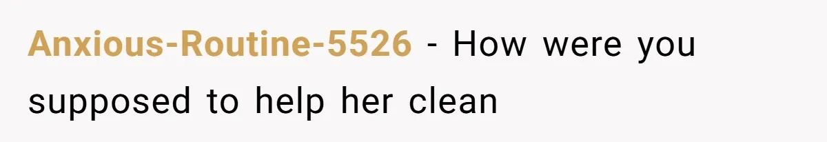 Woman Branded Selfish For Watching Five Children While Her Overwhelmed Cousin Cleaned The House Anxious-Routine-5526 − How were you supposed to help her clean