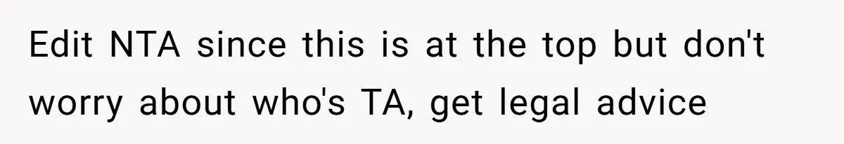 Edit NTA since this is at the top but don't worry about who's TA, get legal advice