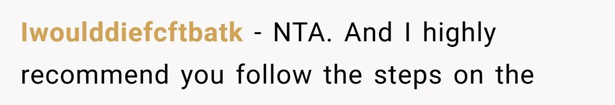 Iwoulddiefcftbatk − NTA. And I highly recommend you follow the steps on the