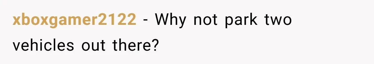 xboxgamer2122 − Why not park two vehicles out there?