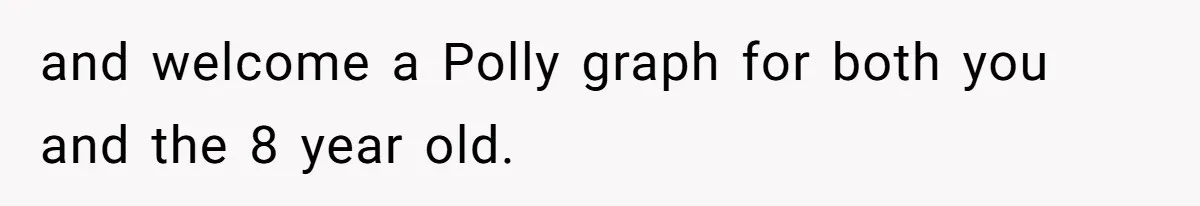 and welcome a Polly graph for both you and the 8 year old.
