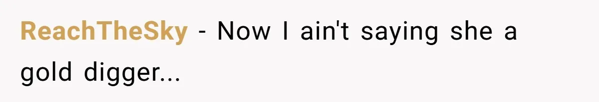 ReachTheSky − Now I ain't saying she a gold digger...