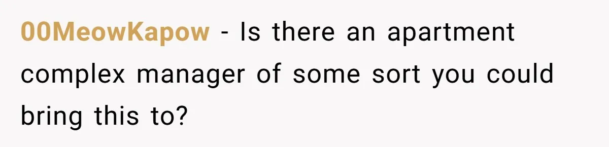 00MeowKapow − Is there an apartment complex manager of some sort you could bring this to?
