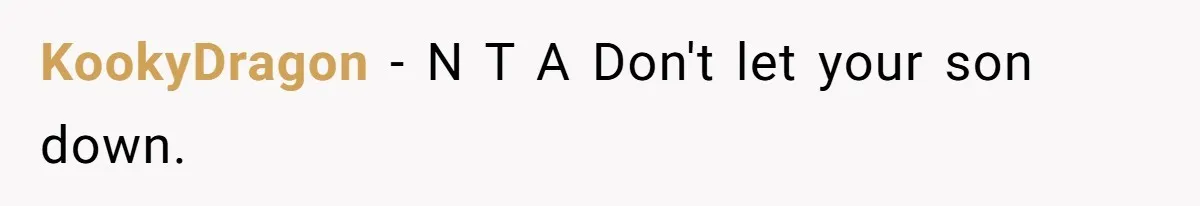 KookyDragon − N T A Don't let your son down.
