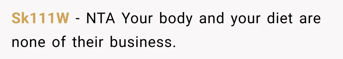 Sk111W − NTA Your body and your diet are none of their business.