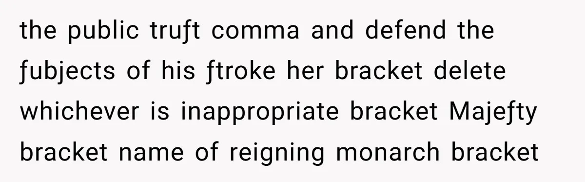 the public truƒt comma and defend the ƒubjects of his ƒtroke her bracket delete whichever is inappropriate bracket Majeƒty bracket name of reigning monarch bracket