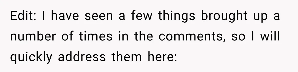 Edit: I have seen a few things brought up a number of times in the comments, so I will quickly address them here: