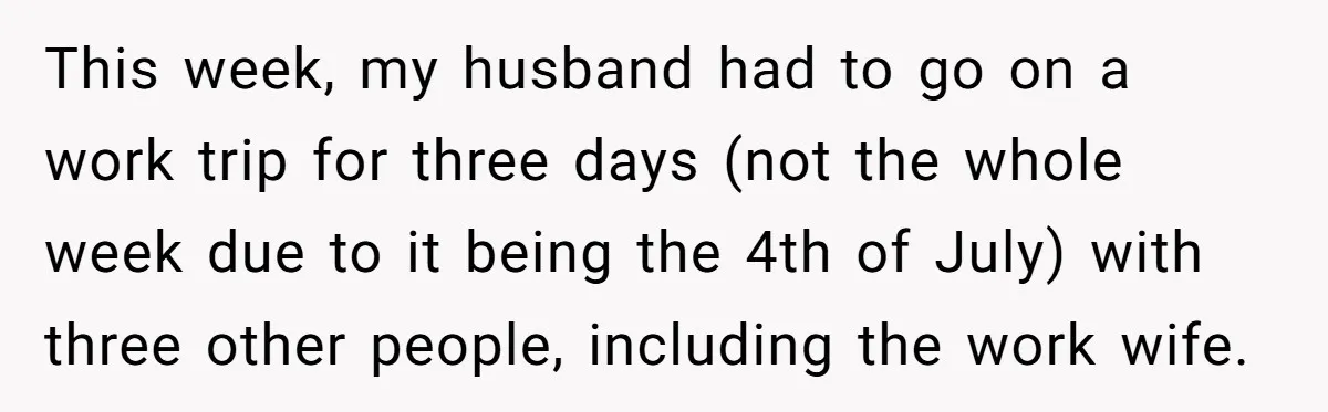 This week, my husband had to go on a work trip for three days (not the whole week due to it being the 4th of July) with three other people,...