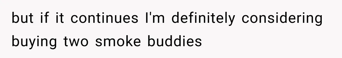 but if it continues I'm definitely considering buying two smoke buddies