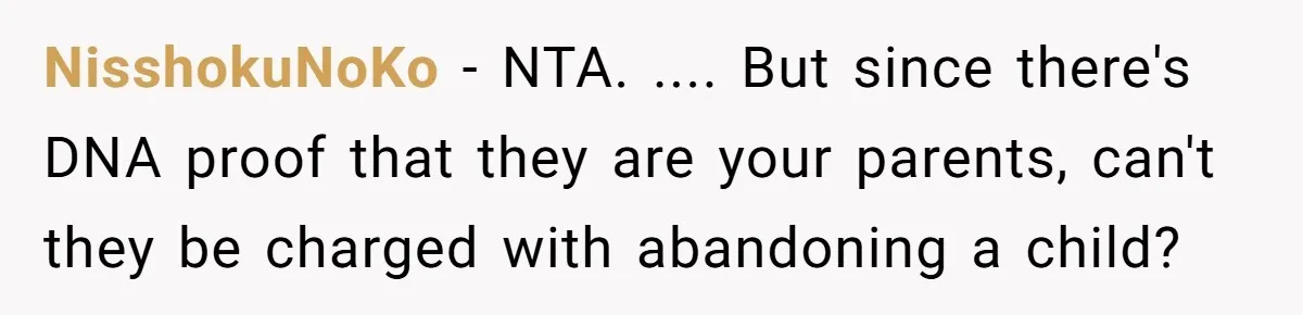 NisshokuNoKo − NTA. .... But since there's DNA proof that they are your parents, can't they be charged with abandoning a child?