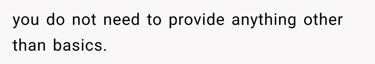 you do not need to provide anything other than basics.
