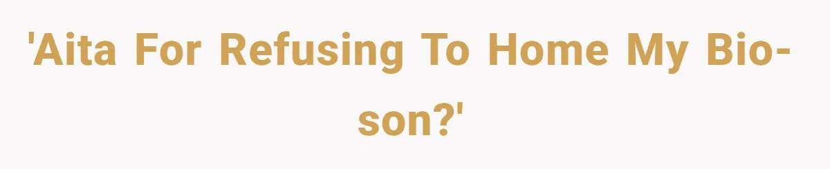 'AITA for refusing to home my bio-son?'