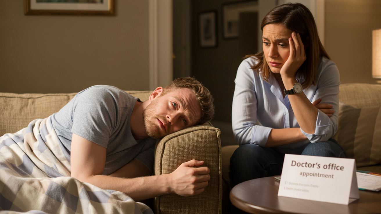 Husband Suffers From Severe Diseases, Wife Says He Is Just Having 'Man Flu'