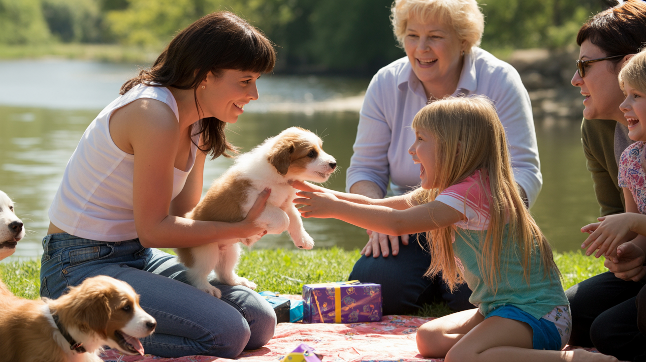 Couple Brings Puppy To Birthday Party, Things Get Ugly When Little Girl Thinks It Is A Gift