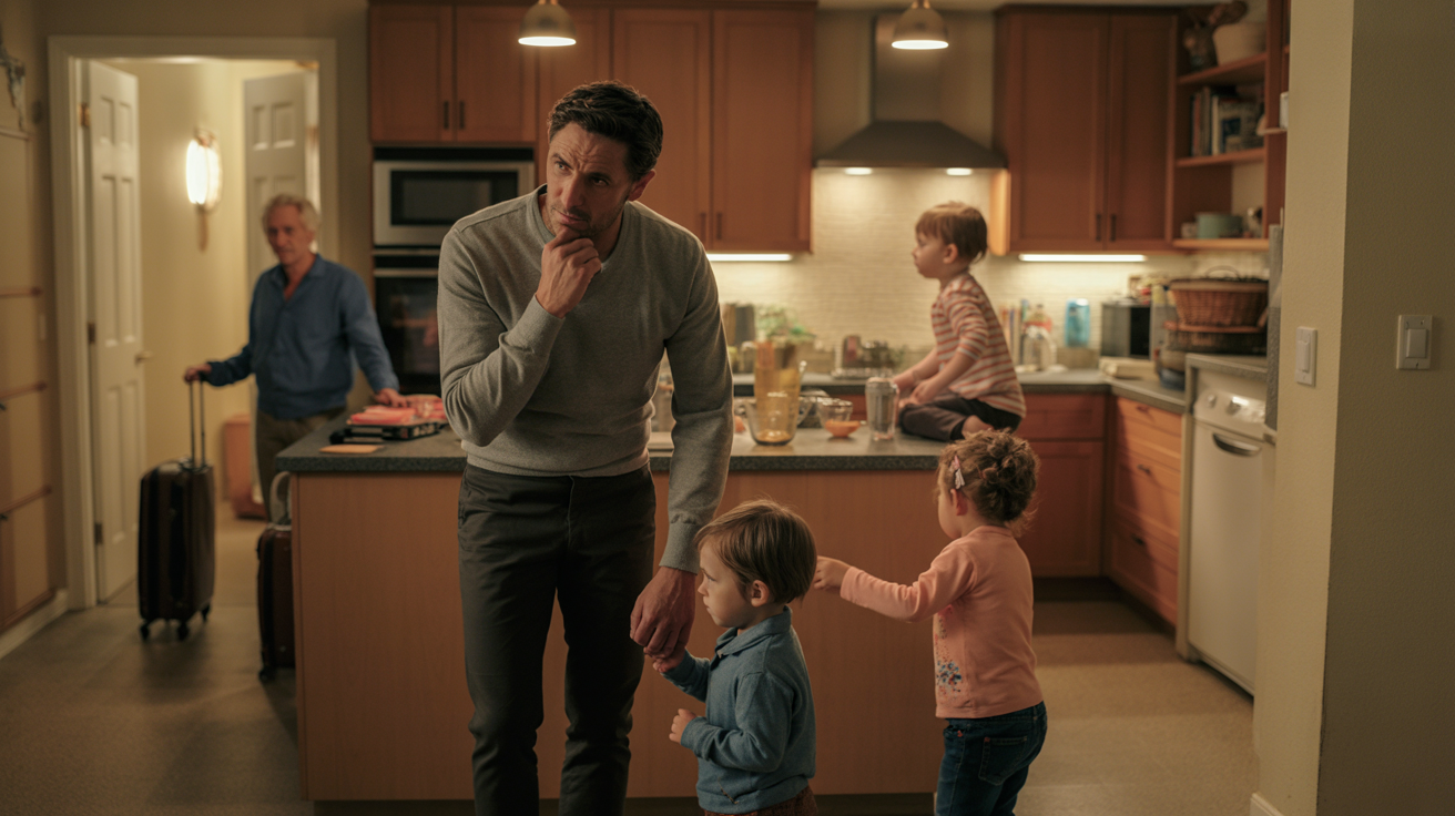 Husband Demands Wife Cancel Her Teaching Trip Abroad, Leaving Him Alone With Three Young Children Husband Demands Wife Cancel Her Teaching Trip Abroad, Leaving Him Alone With Three Young Children