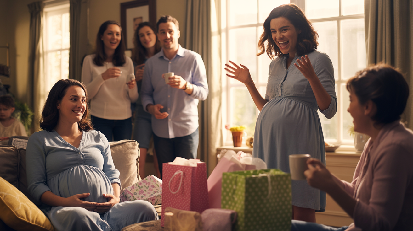 Pregnant Sister Steals Spotlight At Her Sibling Baby Shower With Name Tease