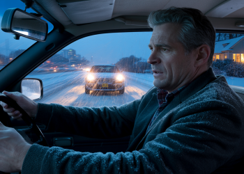 Man Drives Home In Blizzard Instead Of Staying With Young Female Worker, Wife Bursts Out Laughing