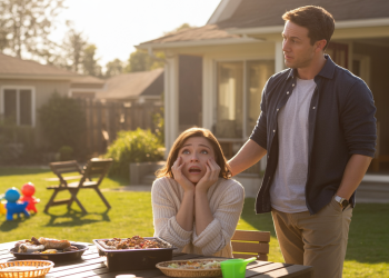 Wife’s Best Friend Follows Loyal Husband Inside During Backyard Party And Forces Unexpected Kiss