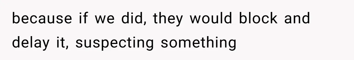 Grieving Son Uncovers A Financial Betrayal After His Late Father Leaves A Secret Will because if we did, they would block and delay it, suspecting something