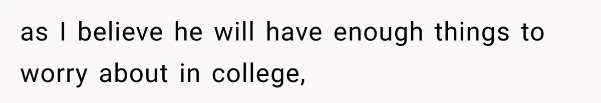 Father Calls Out Ex-Wife For “Using” Child Support And Now Son Is Caught In The Middle as I believe he will have enough things to worry about in college,