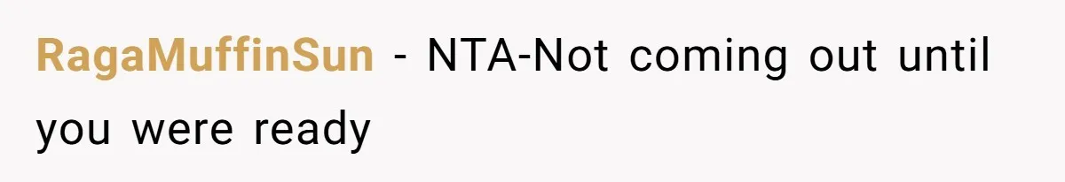 RagaMuffinSun − NTA-Not coming out until you were ready