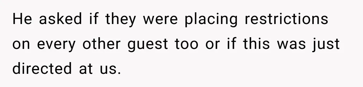 Couple Exposes Brother-In-Law’s “Secret Pregnancy Ban” Demand, Family Turns Against Him He asked if they were placing restrictions on every other guest too or if this was just directed at us.