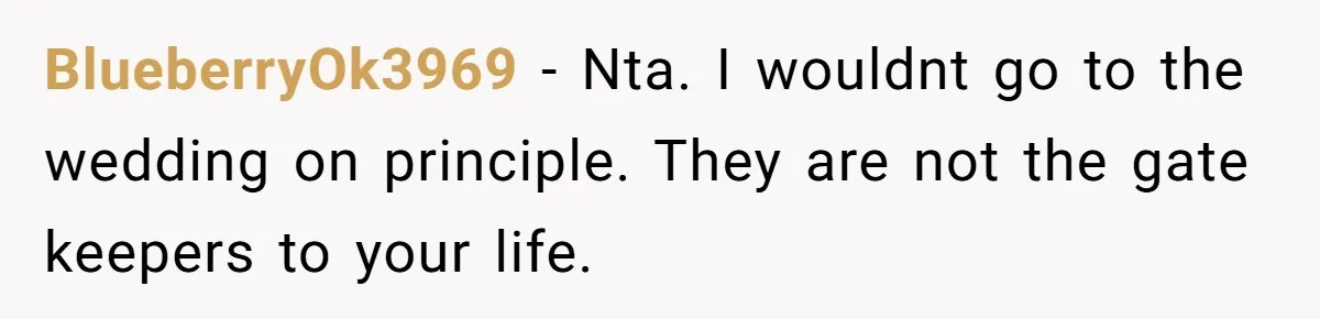 Couple Exposes Brother-In-Law’s “Secret Pregnancy Ban” Demand, Family Turns Against Him BlueberryOk3969 − Nta. I wouldnt go to the wedding on principle. They are not the gate keepers to your life.
