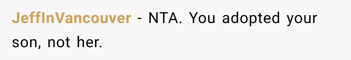 A Woman Wanted to Help Her Son’s Birth Mother, but the Constant Requests for Money Started Changing Everything JeffInVancouver − NTA. You adopted your son, not her.