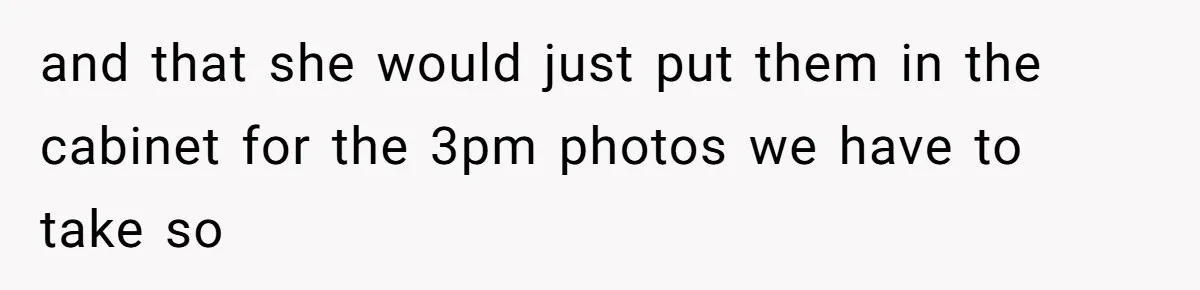 A 21-Year-Old Bakery Worker Tried to Expose a Coworker’s Mistake, and It Spiraled Into a Job Being Lost and that she would just put them in the cabinet for the 3pm photos we have to take so