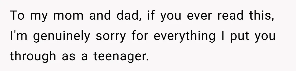 He Called His Daughter’s Boyfriends “Baskin Robbins,” and a Joke Turned Into a Family Argument About Respect To my mom and dad, if you ever read this, I'm genuinely sorry for everything I put you through as a teenager.
