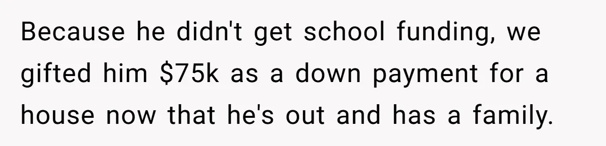 This Man Refused to Pay $100K Toward His Niece’s $300K Student Debt After She Ignored His Scholarship Rules, and the Family Exploded Because he didn't get school funding, we gifted him $75k as a down payment for a house now that he's out and has a family.