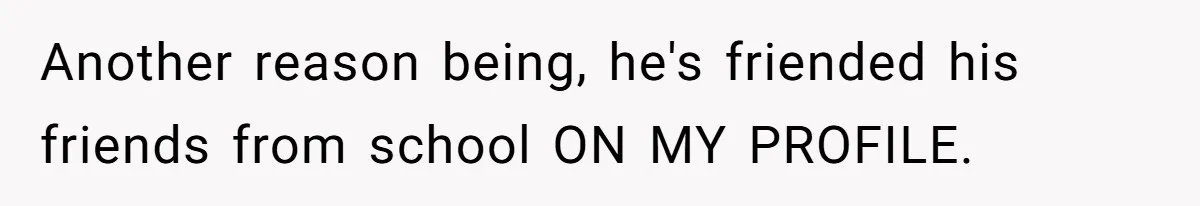 He Removed His Nintendo Account From the Family Switch After His Little Brother Took Over His Profile, and the Family Drama Exploded Another reason being, he's friended his friends from school ON MY PROFILE.