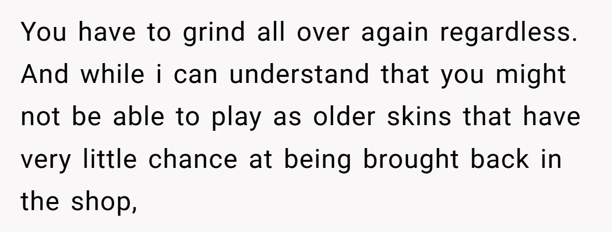 He Removed His Nintendo Account From the Family Switch After His Little Brother Took Over His Profile, and the Family Drama Exploded You have to grind all over again regardless. And while i can understand that you might not be able to play as older skins that have very little chance at...