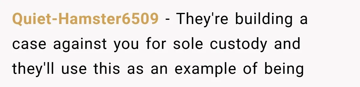 She Lost Her Temper After Her Husband Refused to Tell Her Where Their Injured Toddler Was Taken, and Now Everything Is Falling Apart Quiet-Hamster6509 − They're building a case against you for sole custody and they'll use this as an example of being