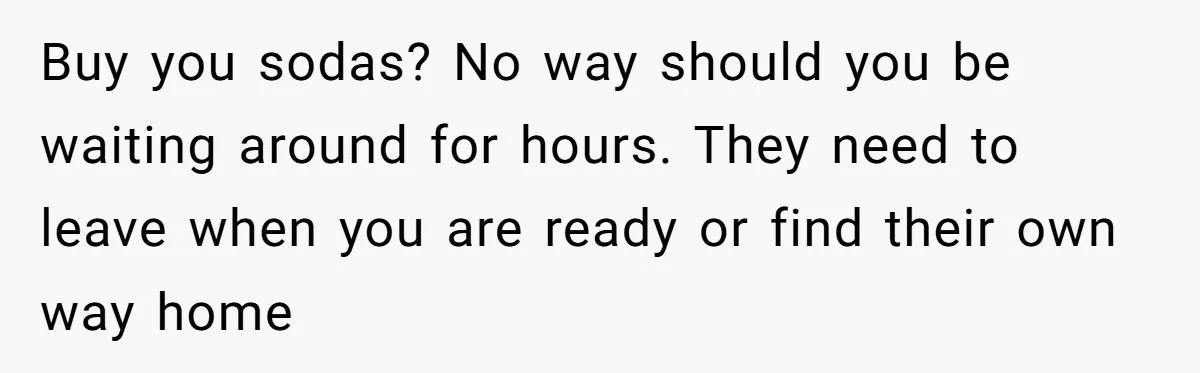 He Finally Refused to Be the Designated Driver After Endless 2 A.M. Waits, and His Friend Group Called Him “Not Down for the Group” Buy you sodas? No way should you be waiting around for hours. They need to leave when you are ready or find their own way home