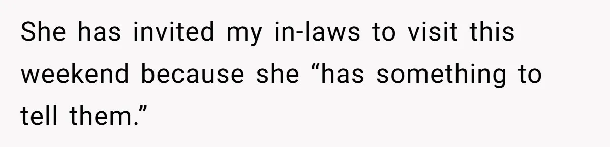 After 8 Years of Infertility, Her Mother Still Wanted Her Pregnancy Announcement Treated Like a Problem She has invited my in-laws to visit this weekend because she “has something to tell them.”