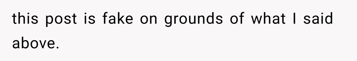 this post is fake on grounds of what I said above.