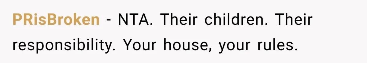 She Asked Overnight Guests to Put Their Kids in Pull-Ups, and the Parents Took Offense PRisBroken − NTA. Their children. Their responsibility. Your house, your rules.
