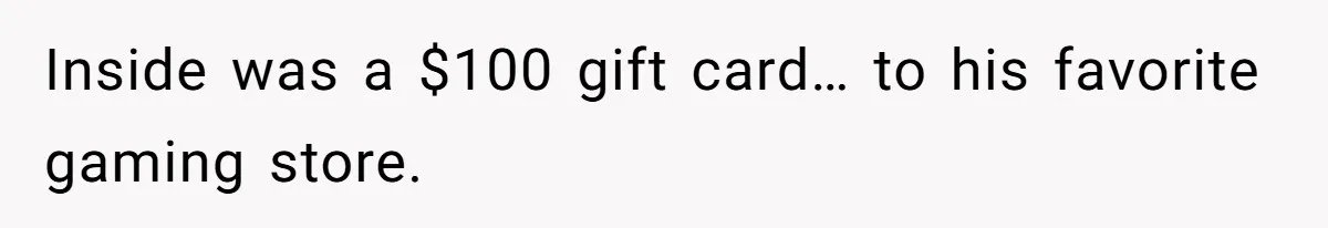 Wife Walks Out On Anniversary After Husband Gifts Her A Gift Card To His Own Favorite Gaming Store Inside was a $100 gift card… to his favorite gaming store.