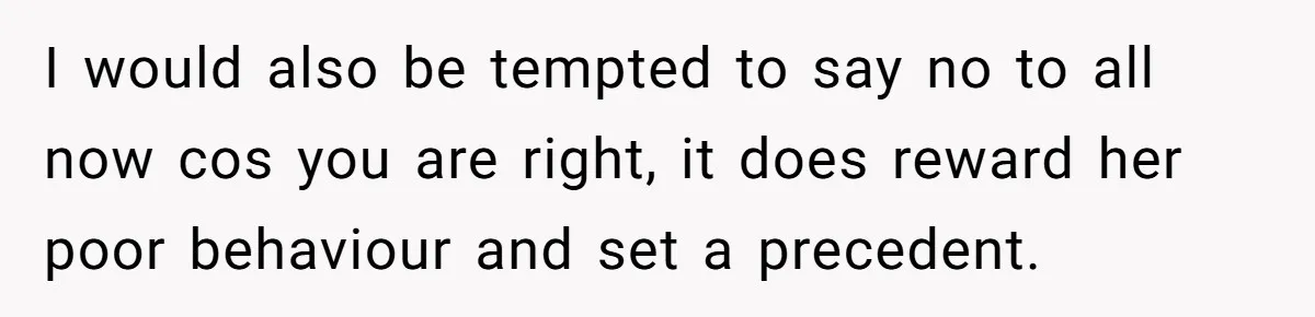 She Covered One Shift for a Coworker, Then Found Herself Scheduled for Five More Without Being Asked I would also be tempted to say no to all now cos you are right, it does reward her poor behaviour and set a precedent.
