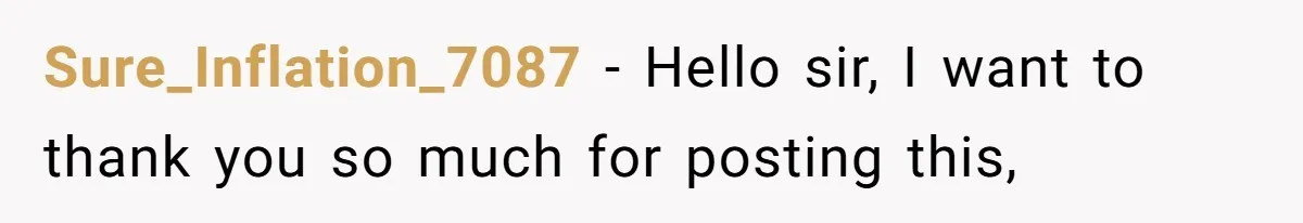 Sure_Inflation_7087 − Hello sir, I want to thank you so much for posting this,