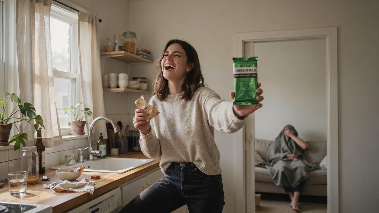 Fiancé Left Green-Out Bedridden After Sneaking Unlabeled Kitchen Candy And Breaking Household Protocol