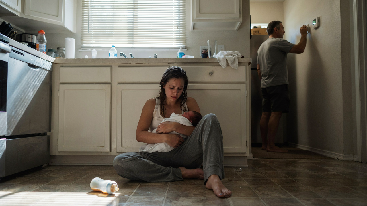 New Mother Flees To Parent's House After Husband Lowers AC On A Newborn To Save For A Motorcycle