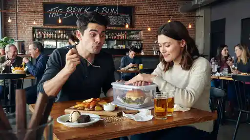 She Brought Tupperware to a Burger Restaurant, and Her Friend Was Mortified She Brought Tupperware to a Burger Restaurant, and Her Friend Was Mortified